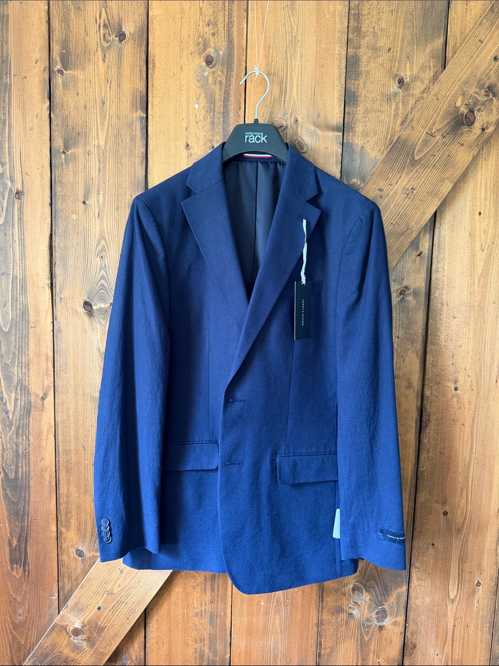 Tommy Hilfiger Men's Navy Blue Blazer - Classic Single-Breasted Suit Jacket NMT